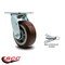 Service Caster 5 Inch Polyurethane Swivel Caster with Ball Bearing and Swivel Lock SCC SCC-30CS520-PPUB-BSL - alternate 4